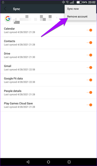 Google-Konto entfernen