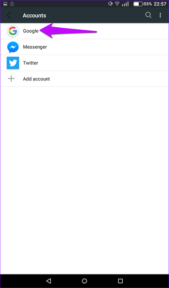 Google-Kontoeinstellungen