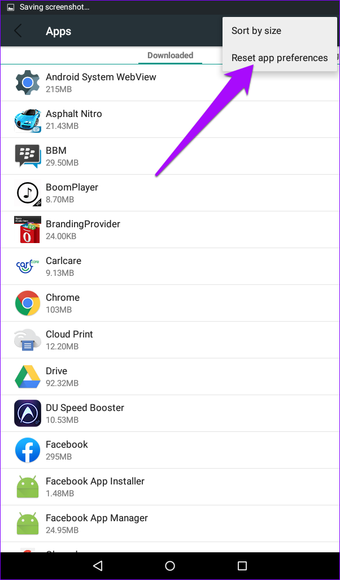 Android-App-Einstellungen zurücksetzen