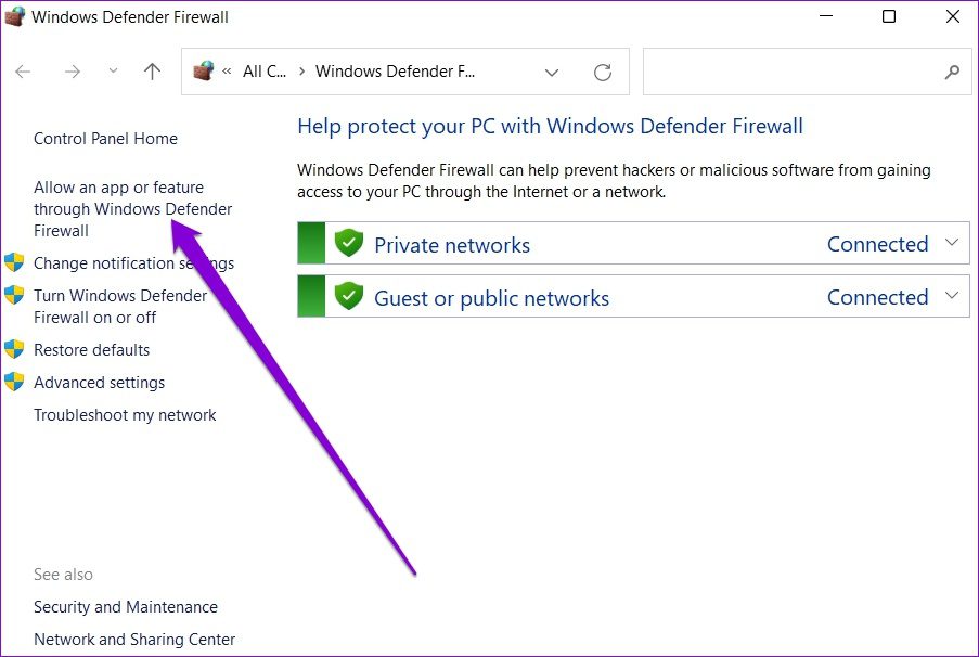 Windows Defender-Firewall
