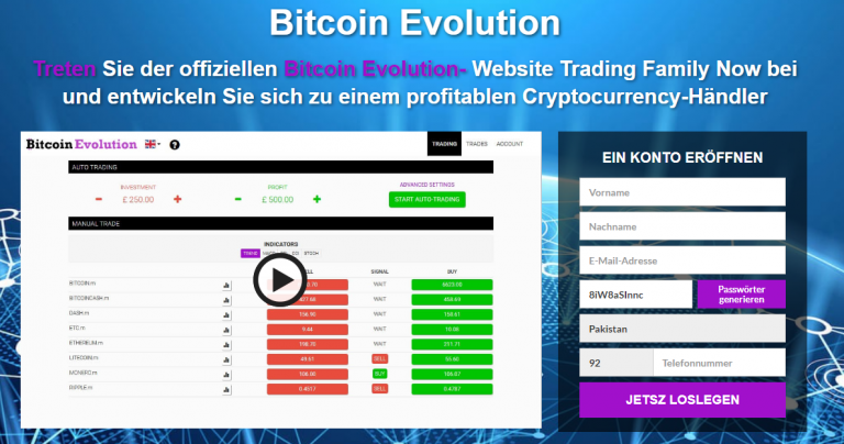 BITCOIN EVOLUTION- Review 2022 – Funktioniert diese Software wirklich? Oder ist es ein Betrug App?0 (0)
