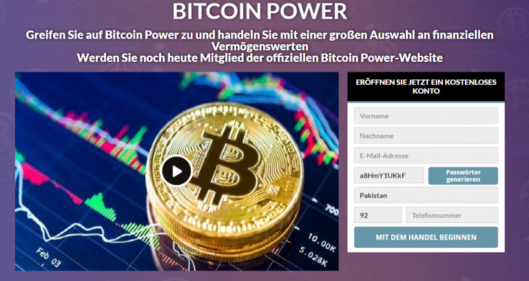 Bitcoin Power Überprüfung 2022 Seriöser Anbieter oder Scam?0 (0)