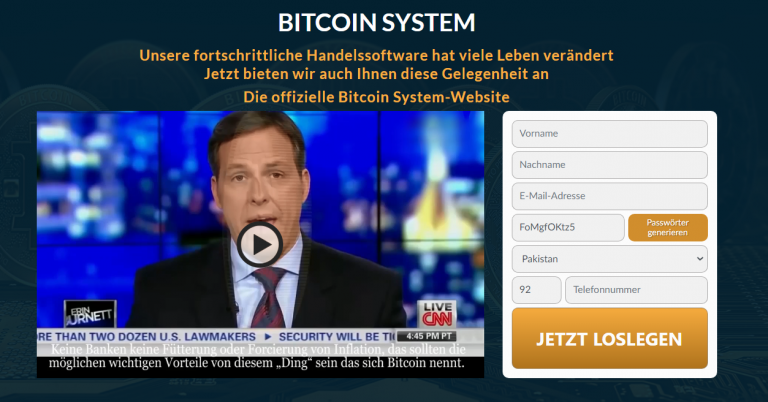 Bitcoin System Überprüfung 2022 Seriöser Anbieter oder Scam?0 (0)