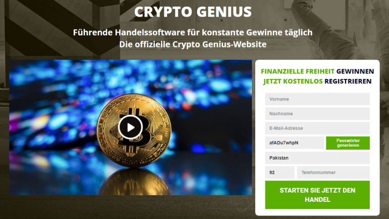 Crypto Genius Überprüfung 2022 Seriöser Anbieter oder Scam?0 (0)