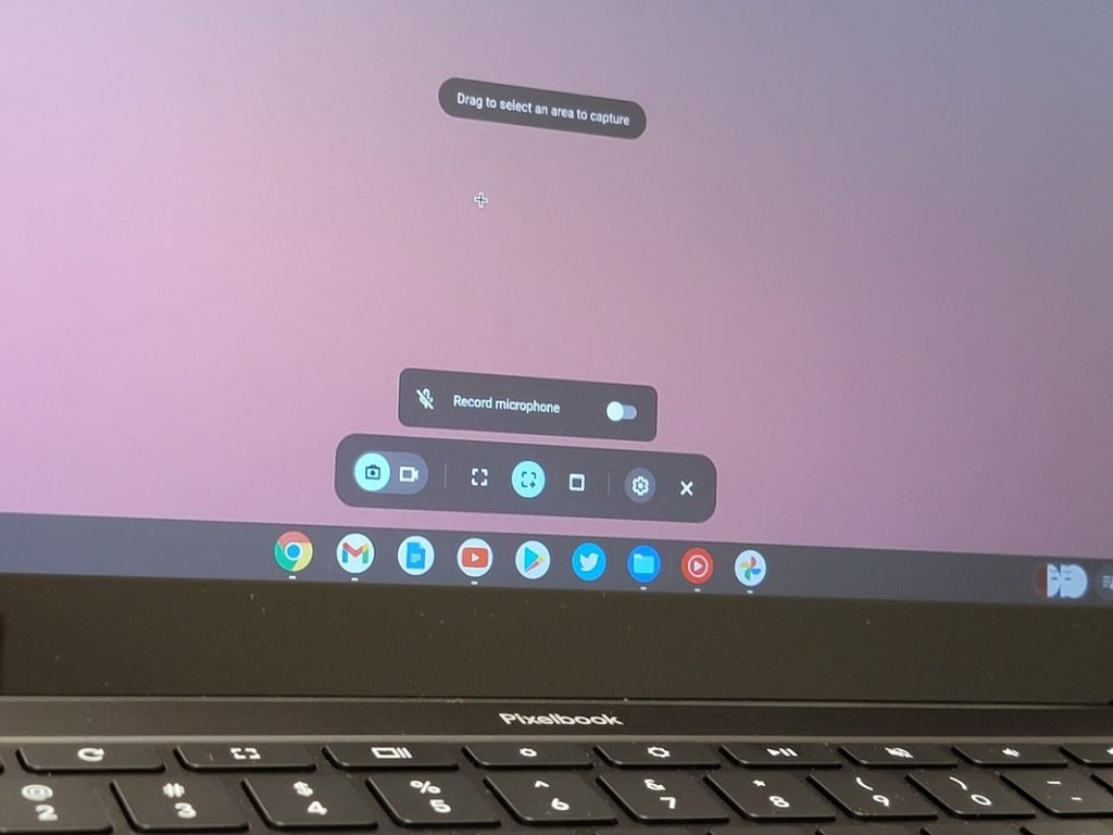 Aufnahmebildschirm Chromebook 1